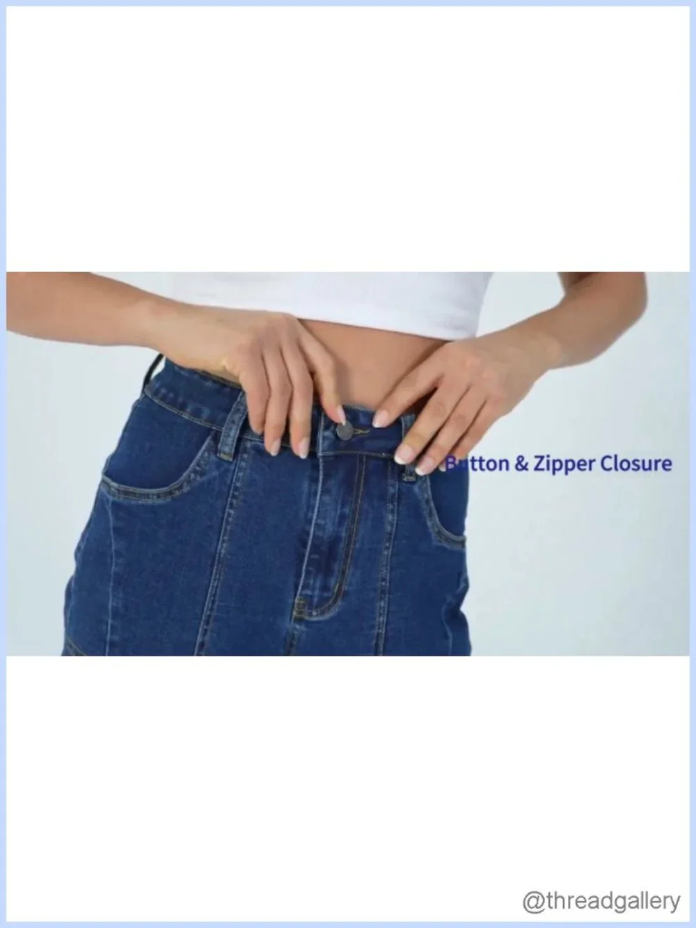 Womens Bermuda Jean Shorts High Rise Stretchy Denim Long Jorts with Large